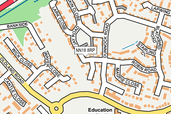 NN18 8RP map - OS OpenMap – Local (Ordnance Survey) NN18 8RP map - OS OpenMap – Local (Ordnance Survey)