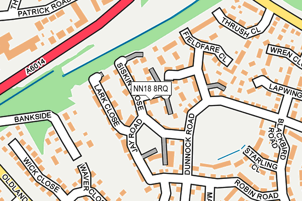 NN18 8RQ map - OS OpenMap – Local (Ordnance Survey) NN18 8RQ map - OS OpenMap – Local (Ordnance Survey)