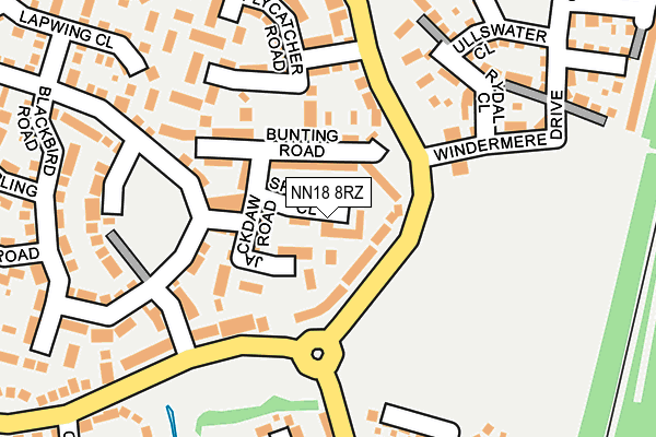 NN18 8RZ map - OS OpenMap – Local (Ordnance Survey) NN18 8RZ map - OS OpenMap – Local (Ordnance Survey)