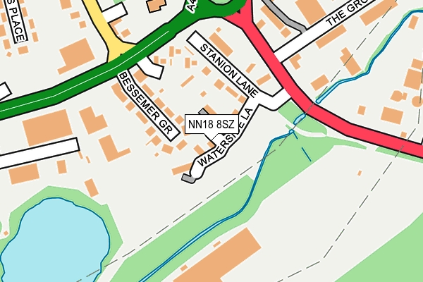 NN18 8SZ map - OS OpenMap – Local (Ordnance Survey) NN18 8SZ map - OS OpenMap – Local (Ordnance Survey)