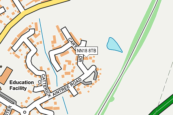 NN18 8TB map - OS OpenMap – Local (Ordnance Survey) NN18 8TB map - OS OpenMap – Local (Ordnance Survey)