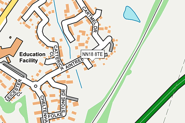 NN18 8TE map - OS OpenMap – Local (Ordnance Survey) NN18 8TE map - OS OpenMap – Local (Ordnance Survey)