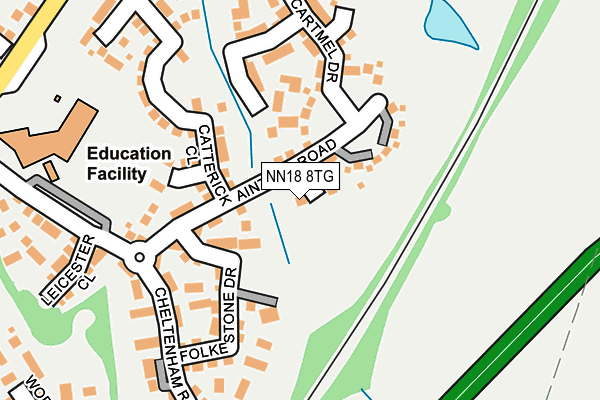 NN18 8TG map - OS OpenMap – Local (Ordnance Survey) NN18 8TG map - OS OpenMap – Local (Ordnance Survey)