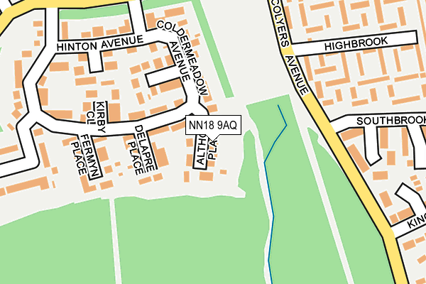 NN18 9AQ map - OS OpenMap – Local (Ordnance Survey) NN18 9AQ map - OS OpenMap – Local (Ordnance Survey)