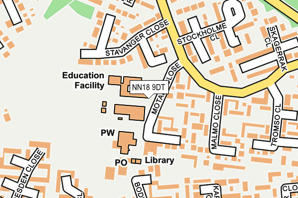 NN18 9DT map - OS OpenMap – Local (Ordnance Survey) NN18 9DT map - OS OpenMap – Local (Ordnance Survey)