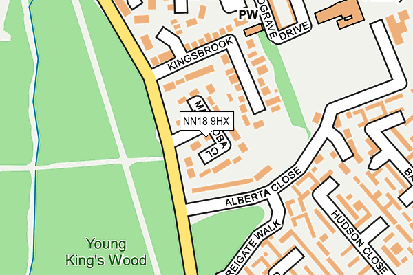 NN18 9HX map - OS OpenMap – Local (Ordnance Survey) NN18 9HX map - OS OpenMap – Local (Ordnance Survey)