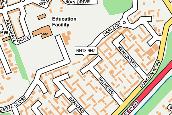 NN18 9HZ map - OS OpenMap – Local (Ordnance Survey) NN18 9HZ map - OS OpenMap – Local (Ordnance Survey)