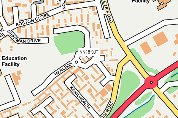 NN18 9JT map - OS OpenMap – Local (Ordnance Survey) NN18 9JT map - OS OpenMap – Local (Ordnance Survey)