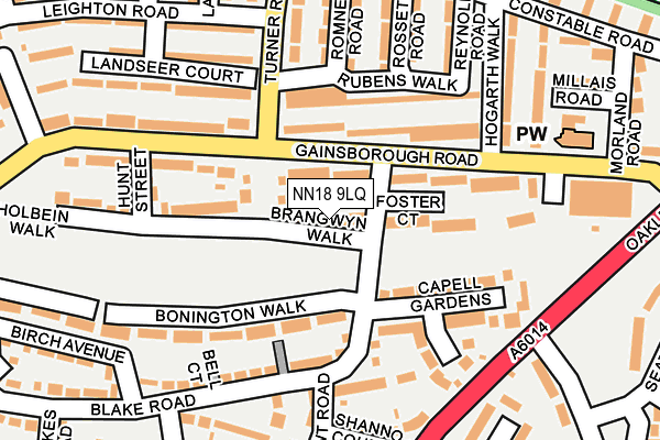 NN18 9LQ map - OS OpenMap – Local (Ordnance Survey) NN18 9LQ map - OS OpenMap – Local (Ordnance Survey)
