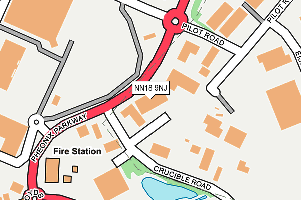 NN18 9NJ map - OS OpenMap – Local (Ordnance Survey) NN18 9NJ map - OS OpenMap – Local (Ordnance Survey)