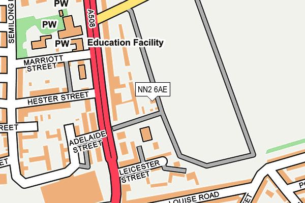 NN2 6AE map - OS OpenMap – Local (Ordnance Survey)