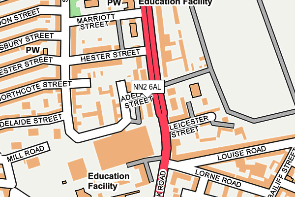 NN2 6AL map - OS OpenMap – Local (Ordnance Survey) NN2 6AL map - OS OpenMap – Local (Ordnance Survey)