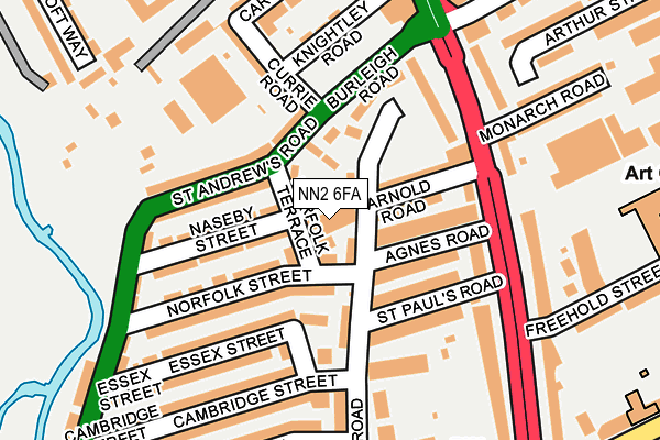 NN2 6FA map - OS OpenMap – Local (Ordnance Survey) NN2 6FA map - OS OpenMap – Local (Ordnance Survey)