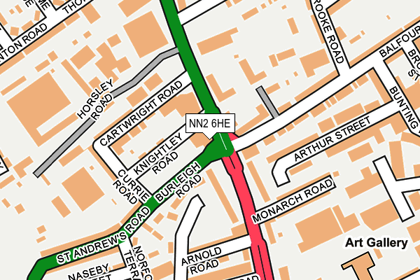 NN2 6HE map - OS OpenMap – Local (Ordnance Survey) NN2 6HE map - OS OpenMap – Local (Ordnance Survey)