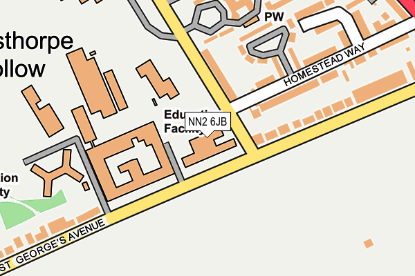 NN2 6JB map - OS OpenMap – Local (Ordnance Survey) NN2 6JB map - OS OpenMap – Local (Ordnance Survey)