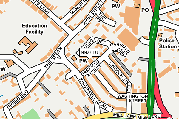NN2 6LU map - OS OpenMap – Local (Ordnance Survey) NN2 6LU map - OS OpenMap – Local (Ordnance Survey)