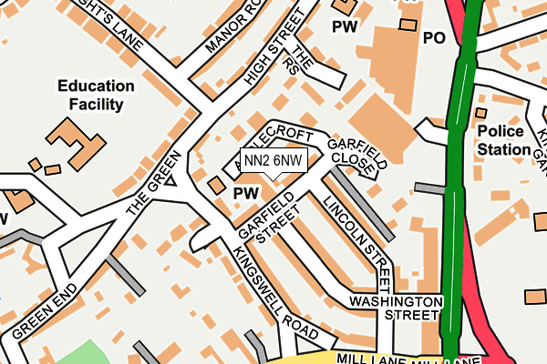 NN2 6NW map - OS OpenMap – Local (Ordnance Survey) NN2 6NW map - OS OpenMap – Local (Ordnance Survey)