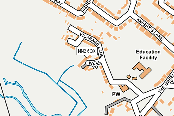 NN2 6QX map - OS OpenMap – Local (Ordnance Survey) NN2 6QX map - OS OpenMap – Local (Ordnance Survey)