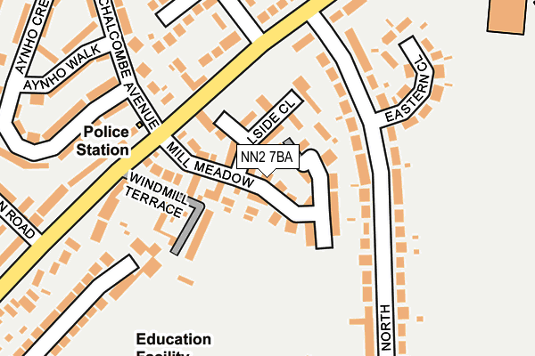 NN2 7BA map - OS OpenMap – Local (Ordnance Survey) NN2 7BA map - OS OpenMap – Local (Ordnance Survey)