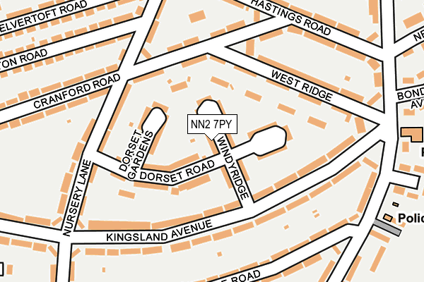 NN2 7PY map - OS OpenMap – Local (Ordnance Survey) NN2 7PY map - OS OpenMap – Local (Ordnance Survey)