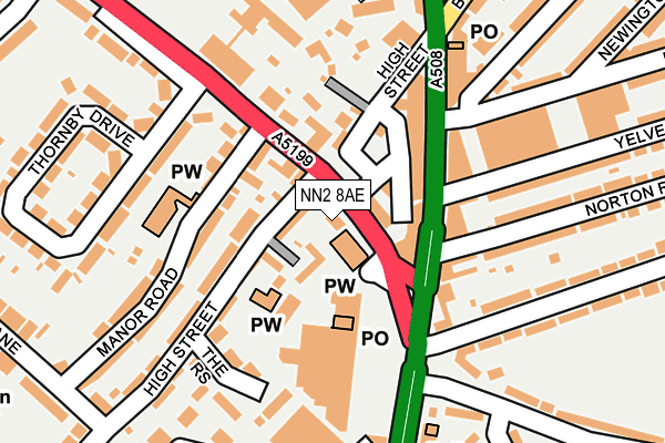 NN2 8AE map - OS OpenMap – Local (Ordnance Survey) NN2 8AE map - OS OpenMap – Local (Ordnance Survey)