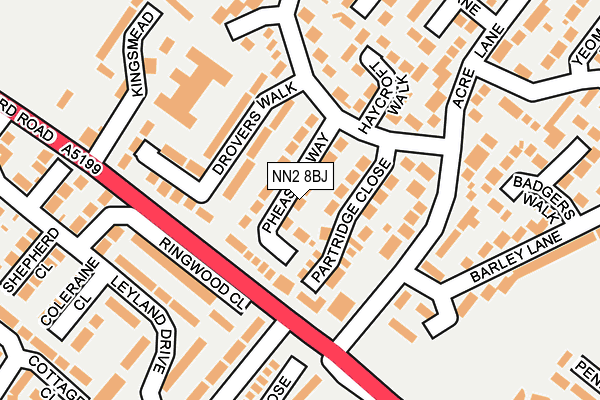 NN2 8BJ map - OS OpenMap – Local (Ordnance Survey) NN2 8BJ map - OS OpenMap – Local (Ordnance Survey)