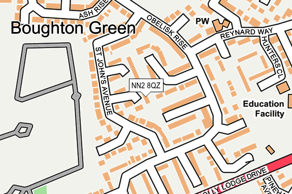 NN2 8QZ map - OS OpenMap – Local (Ordnance Survey) NN2 8QZ map - OS OpenMap – Local (Ordnance Survey)