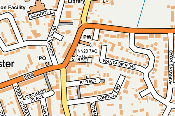 NN29 7AQ map - OS OpenMap – Local (Ordnance Survey) NN29 7AQ map - OS OpenMap – Local (Ordnance Survey)