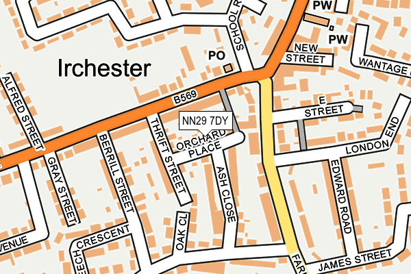 NN29 7DY map - OS OpenMap – Local (Ordnance Survey) NN29 7DY map - OS OpenMap – Local (Ordnance Survey)