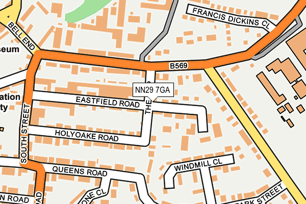 NN29 7GA map - OS OpenMap – Local (Ordnance Survey) NN29 7GA map - OS OpenMap – Local (Ordnance Survey)