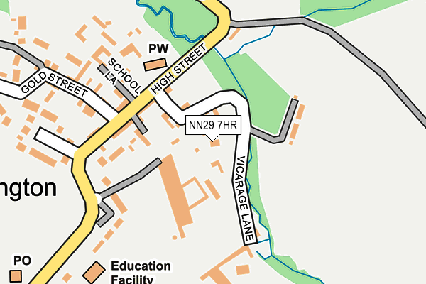 NN29 7HR map - OS OpenMap – Local (Ordnance Survey) NN29 7HR map - OS OpenMap – Local (Ordnance Survey)
