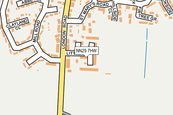 NN29 7HW map - OS OpenMap – Local (Ordnance Survey) NN29 7HW map - OS OpenMap – Local (Ordnance Survey)