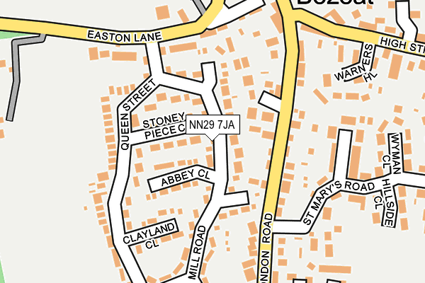 NN29 7JA map - OS OpenMap – Local (Ordnance Survey) NN29 7JA map - OS OpenMap – Local (Ordnance Survey)