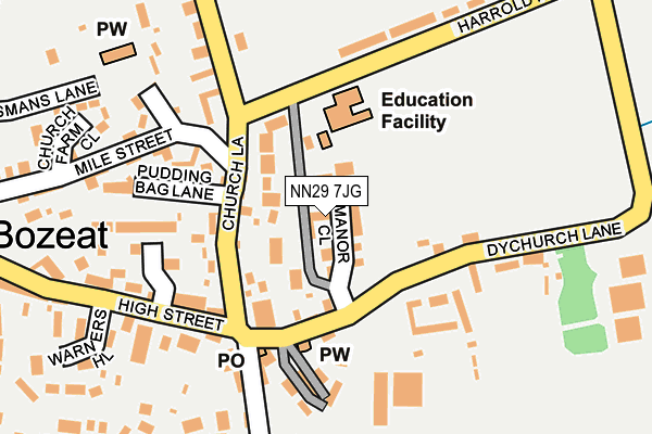 NN29 7JG map - OS OpenMap – Local (Ordnance Survey) NN29 7JG map - OS OpenMap – Local (Ordnance Survey)