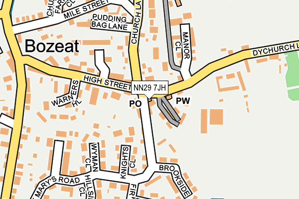NN29 7JH map - OS OpenMap – Local (Ordnance Survey) NN29 7JH map - OS OpenMap – Local (Ordnance Survey)
