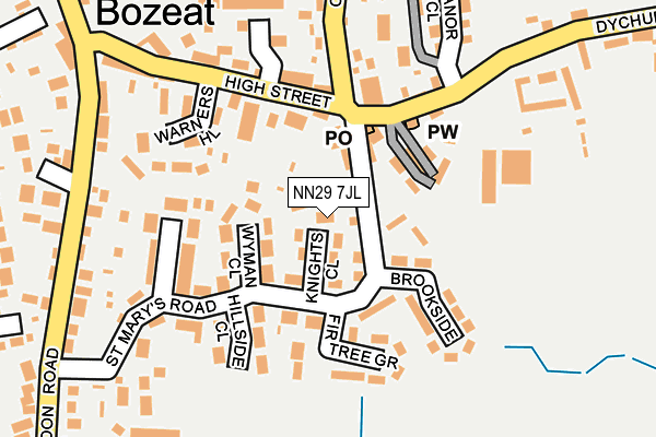 NN29 7JL map - OS OpenMap – Local (Ordnance Survey) NN29 7JL map - OS OpenMap – Local (Ordnance Survey)