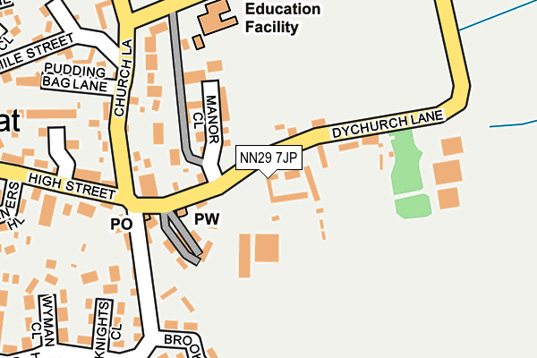 NN29 7JP map - OS OpenMap – Local (Ordnance Survey) NN29 7JP map - OS OpenMap – Local (Ordnance Survey)