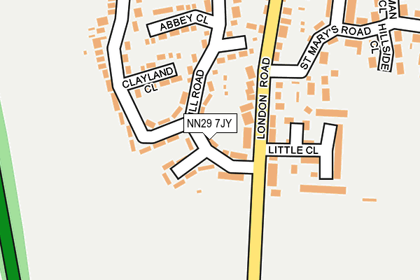 NN29 7JY map - OS OpenMap – Local (Ordnance Survey) NN29 7JY map - OS OpenMap – Local (Ordnance Survey)
