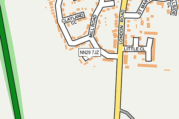 NN29 7JZ map - OS OpenMap – Local (Ordnance Survey) NN29 7JZ map - OS OpenMap – Local (Ordnance Survey)