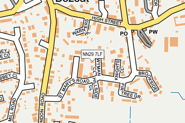 NN29 7LF map - OS OpenMap – Local (Ordnance Survey) NN29 7LF map - OS OpenMap – Local (Ordnance Survey)