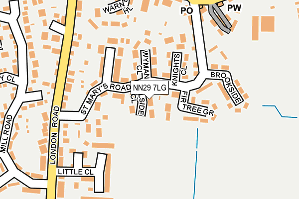 NN29 7LG map - OS OpenMap – Local (Ordnance Survey) NN29 7LG map - OS OpenMap – Local (Ordnance Survey)