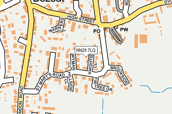 NN29 7LQ map - OS OpenMap – Local (Ordnance Survey) NN29 7LQ map - OS OpenMap – Local (Ordnance Survey)