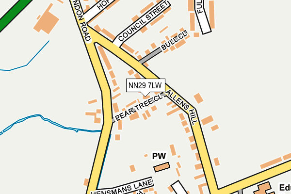NN29 7LW map - OS OpenMap – Local (Ordnance Survey) NN29 7LW map - OS OpenMap – Local (Ordnance Survey)