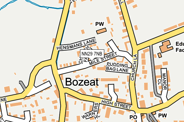 NN29 7NB map - OS OpenMap – Local (Ordnance Survey) NN29 7NB map - OS OpenMap – Local (Ordnance Survey)