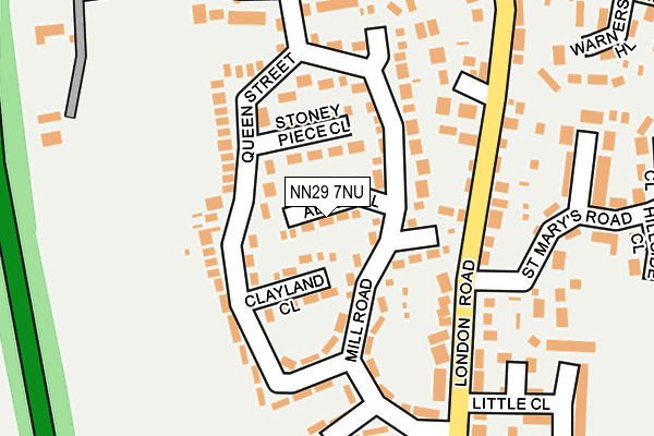 NN29 7NU map - OS OpenMap – Local (Ordnance Survey) NN29 7NU map - OS OpenMap – Local (Ordnance Survey)