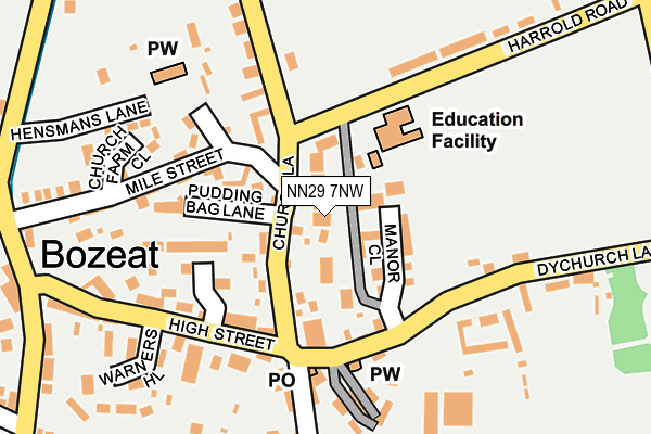 NN29 7NW map - OS OpenMap – Local (Ordnance Survey) NN29 7NW map - OS OpenMap – Local (Ordnance Survey)