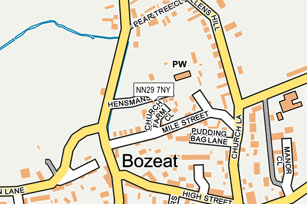 NN29 7NY map - OS OpenMap – Local (Ordnance Survey) NN29 7NY map - OS OpenMap – Local (Ordnance Survey)