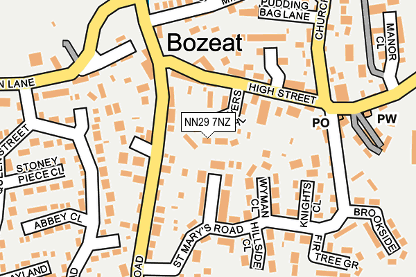NN29 7NZ map - OS OpenMap – Local (Ordnance Survey) NN29 7NZ map - OS OpenMap – Local (Ordnance Survey)
