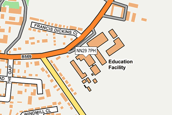 NN29 7PH map - OS OpenMap – Local (Ordnance Survey)