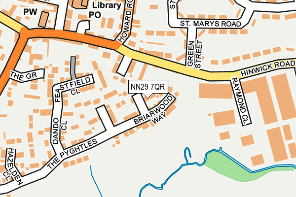 NN29 7QR map - OS OpenMap – Local (Ordnance Survey) NN29 7QR map - OS OpenMap – Local (Ordnance Survey)